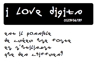 Fonte i love digits